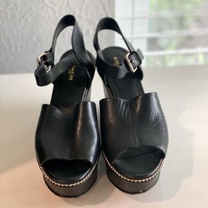 Coach platform sandals